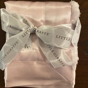 NWT Little Giraffe Satin Baby Blanky